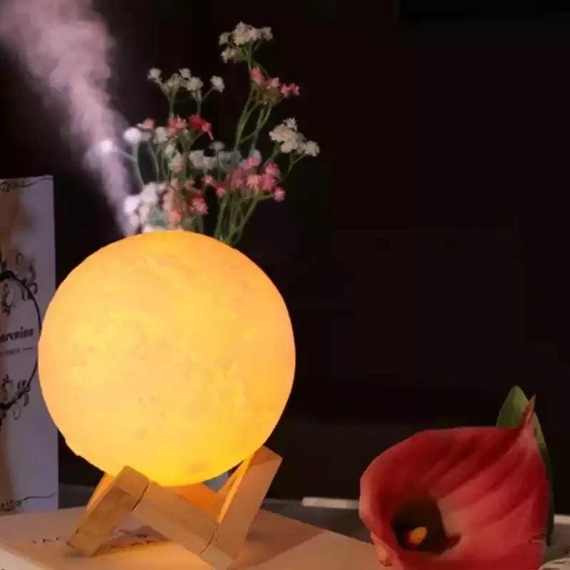 Luminária Abajur Lua Cheia 3D - Shop Mondiial