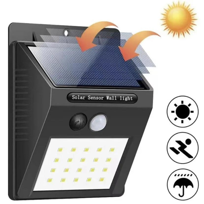 Luminária Solar Luz LED com Sensor - Shop Mondiial