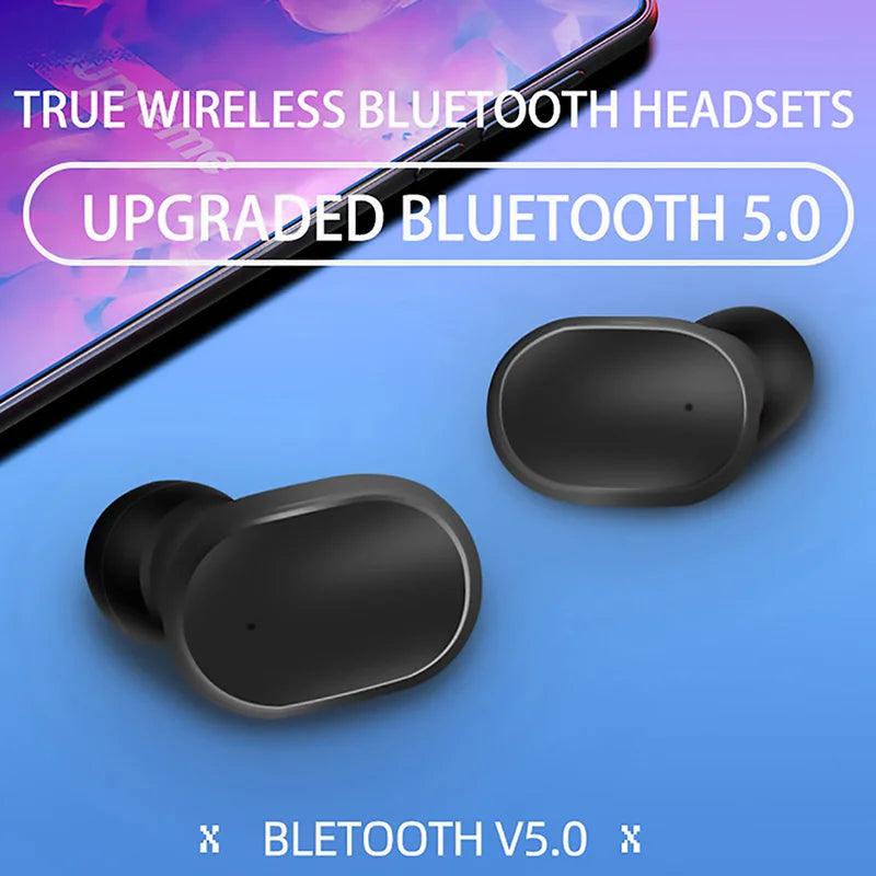 Bluetooth Earphone Outdoor Sports Wireless Headset 5.0 With Charging Bin Power Touch Control Headphone Earbuds - Shop Mondiial